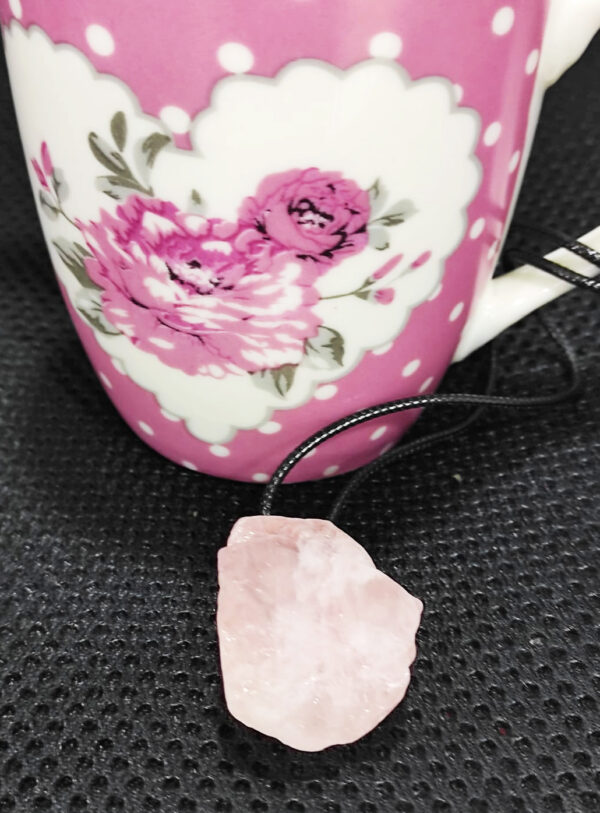 PN2265-Rose Quartz Crystal Stone Necklace