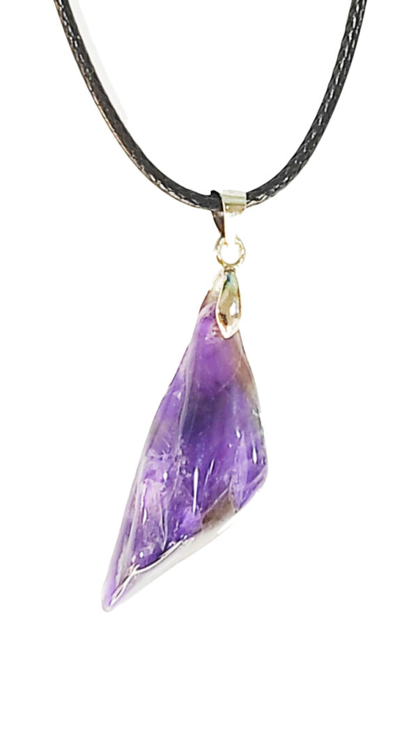 PN2266-Irregular Amethyst Cluster Necklace - Image 7
