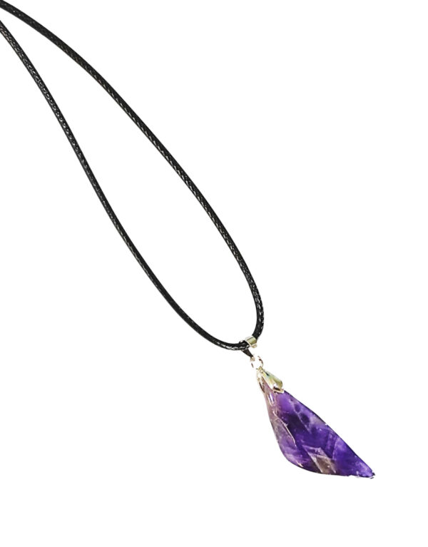 PN2266-Irregular Amethyst Cluster Necklace - Image 2