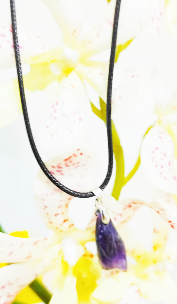 PN2266-Irregular Amethyst Cluster Necklace - Image 3