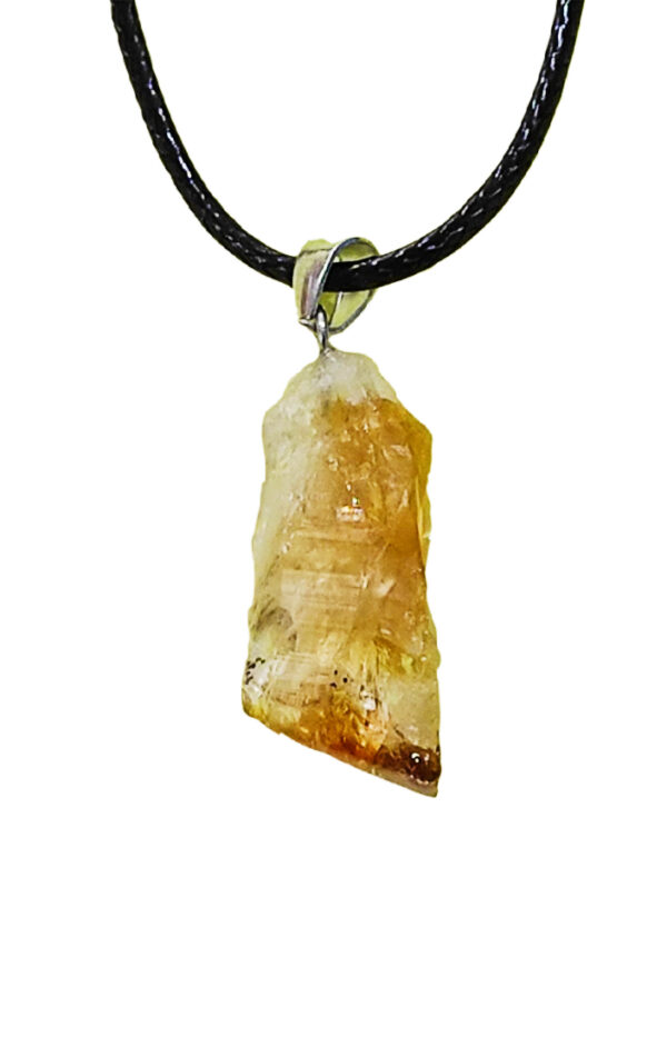 PN2267-Special Shaped Crystal Citrine Necklace - Image 2
