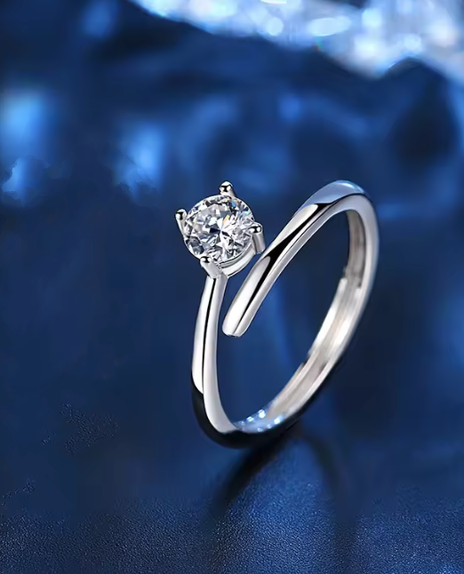 Sterling Silver Lover Women Adjustable Ring - Image 5