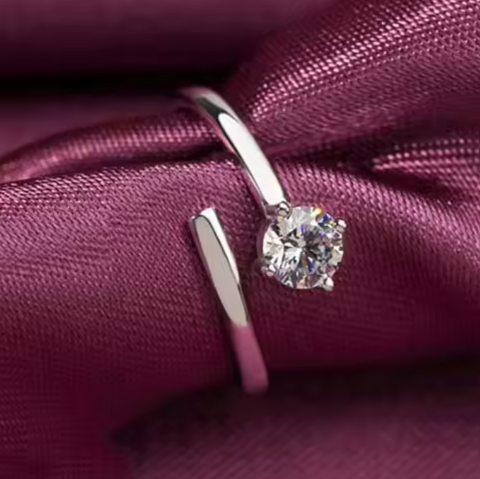 Sterling Silver Lover Women Adjustable Ring - Image 3