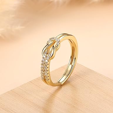 Unique Design 4A Zirconia Decoration 14K Gold Plated 925 Sterling Silver Ring - Image 2