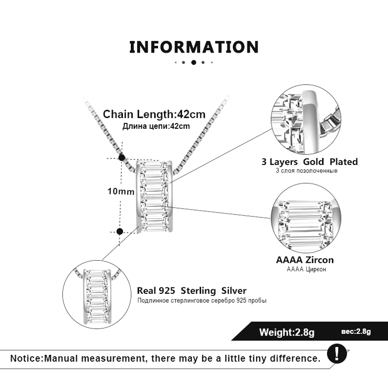 Pameer Store 925 Sterling Silver Lucky Charm Round Pendant Necklace - Image 3