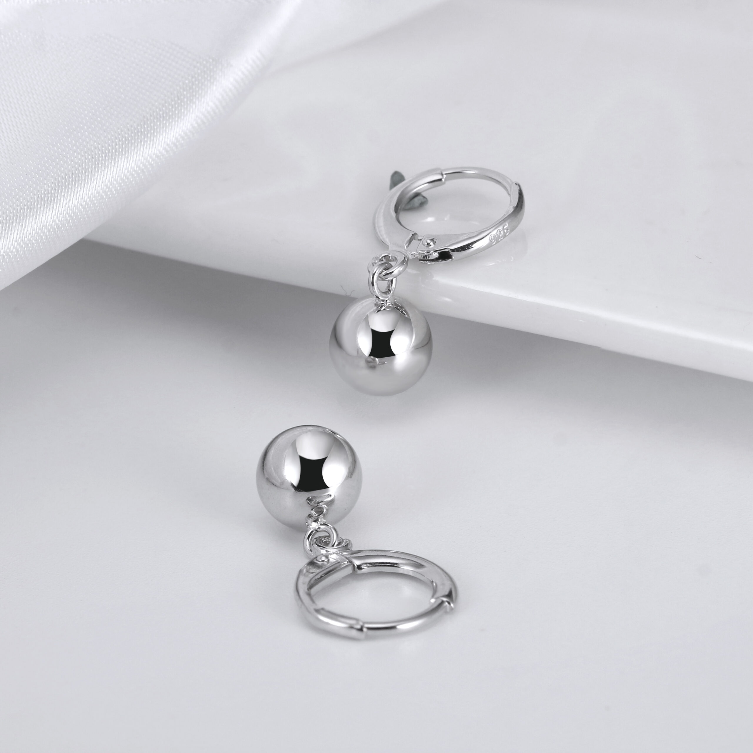 Pameer Store Sterling Silver Minimalist Drop Leverback Earrings - Image 7