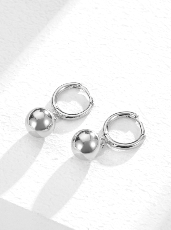 Pameer Store Sterling Silver Minimalist Drop Leverback Earrings - Image 4