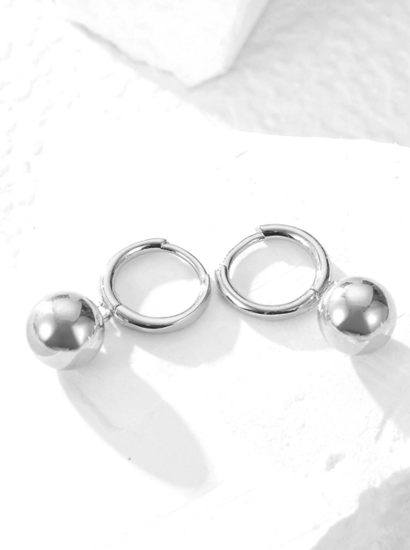 Pameer Store Sterling Silver Minimalist Drop Leverback Earrings - Image 3