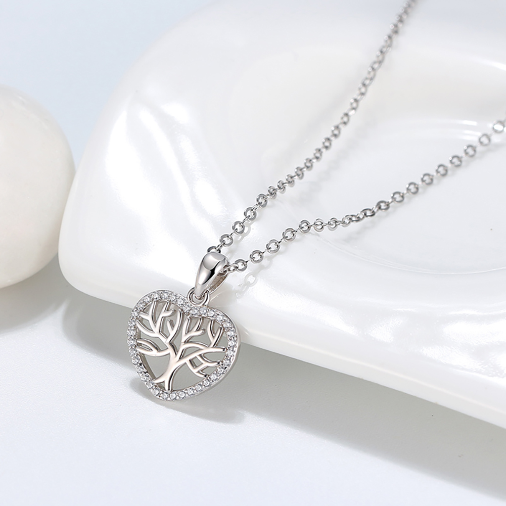 Pameer Store 925 Sterling Silver Tree Of Life Heart Necklace - Image 5