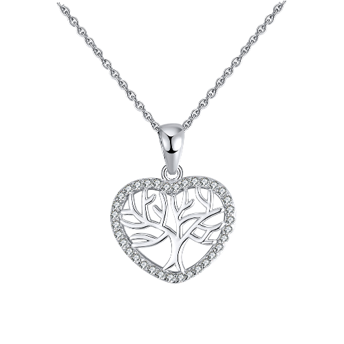 Pameer Store 925 Sterling Silver Tree Of Life Heart Necklace - Image 7