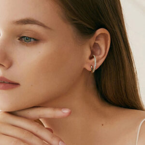 Pameer Store Pure 925 Sterling Silver Cubic Zirconia Stud Fashion Earring