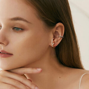 Pameer Store Ins Trend Fashion Temperament 925 Sterling Silver Delicate Simple Hoop Earrings